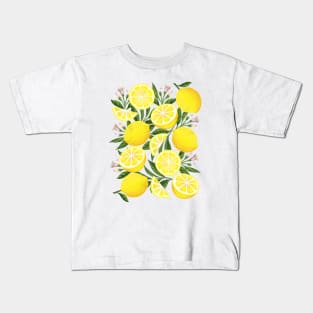 Yellow Lemons Kids T-Shirt